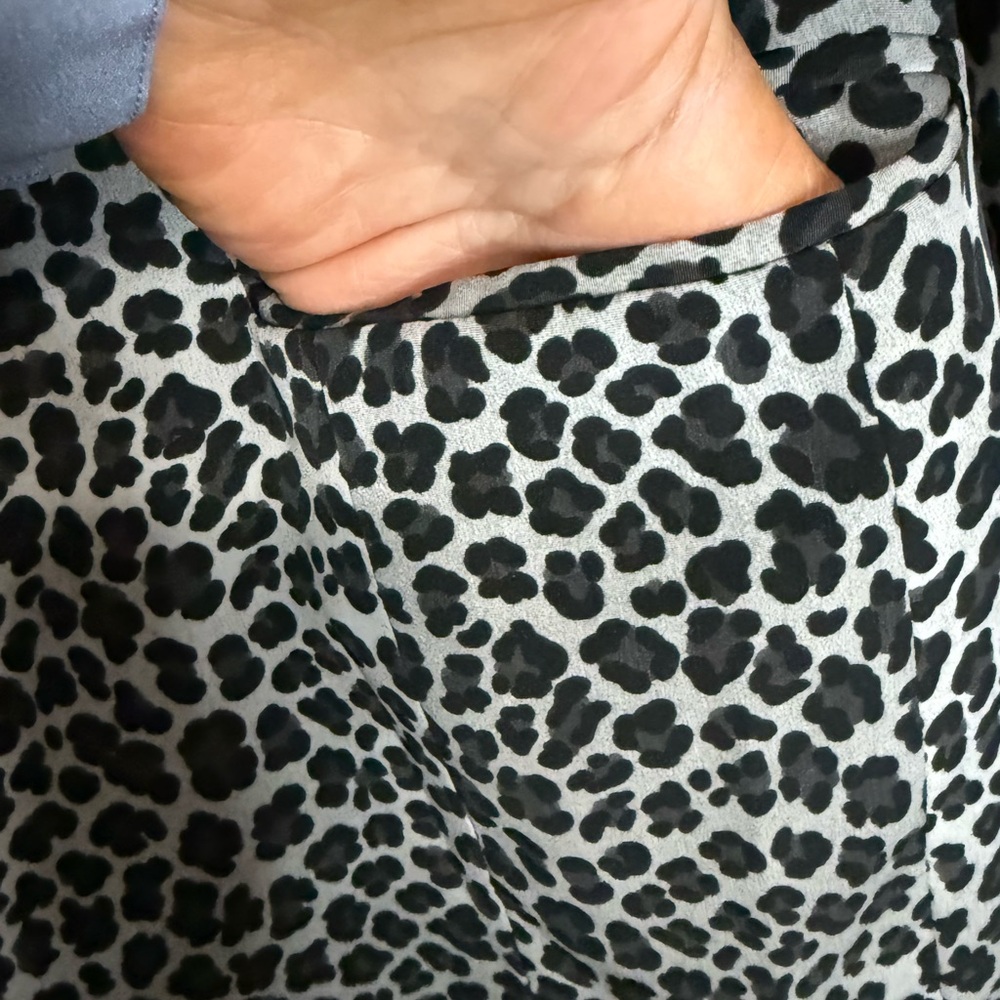 Allumette  AC Paris Animal Print Black & White Women's Blazer size 10 - Picture 6 of 14